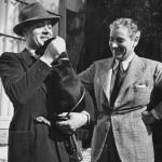 With his friend, the French actor Charles Boyer